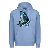 Colony Blue Black Shallowtail Premium Hoodie - LillyAllenDesigns