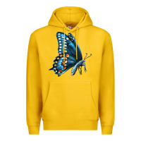 Lemon Black Shallowtail Premium Hoodie - LillyAllenDesigns