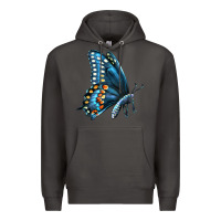 Smoke Black Shallowtail Premium Hoodie - LillyAllenDesigns