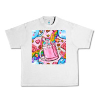 Lunar Rock unicorn coffe cup and star with rainbow seamless pattern bbs Urban Heavy Tee - BundleAndBundleShop