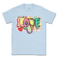 Dusty Blue Love Nursing leopard Classic Tee - CowGirlArtShop