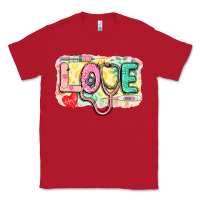 Red Love Nursing leopard Classic Tee - CowGirlArtShop