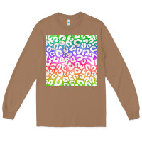 Toasted Coconut watercolor rainbow leopard seamless pattern Long Sleeve Tee - BundleAndBundleShop