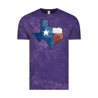 Cloud Purple Texas Watercolor Map Vintage Tee - Jasminsmagicworld