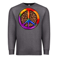 Charcoal Heather peace sign pride Premium Sweatshirt - JahusDesignShop