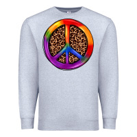 Heather Grey peace sign pride Premium Sweatshirt - JahusDesignShop