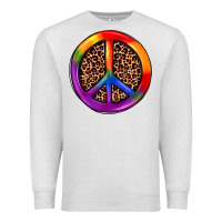 Oatmeal Heather peace sign pride Premium Sweatshirt - JahusDesignShop