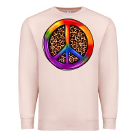 Pale Pink peace sign pride Premium Sweatshirt - JahusDesignShop