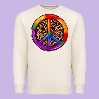 Peace Sign Pride Premium Sweatshirt Designed By Jahusdesignshop