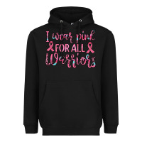 Black i wear pink for all warriors Heavyweight Hoodie - JahusDesignShop