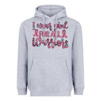 Heather Grey i wear pink for all warriors Heavyweight Hoodie - JahusDesignShop