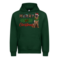 Forest Green merry christmas german shepherd Urban Hoodie - RanaPortraitStore