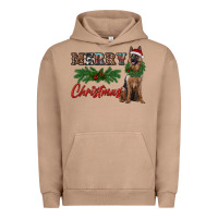 Pigment Burro merry christmas german shepherd Urban Hoodie - RanaPortraitStore