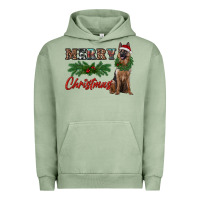 Pigment Oil Green merry christmas german shepherd Urban Hoodie - RanaPortraitStore