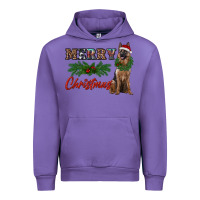 Tulip merry christmas german shepherd Urban Hoodie - RanaPortraitStore