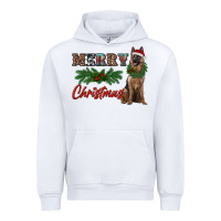 White merry christmas german shepherd Urban Hoodie - RanaPortraitStore