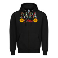 Black papa claus Zipper Hoodie - AdoDesignShop