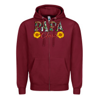 Burgundy papa claus Zipper Hoodie - AdoDesignShop