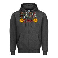 Charcoal Heather papa claus Zipper Hoodie - AdoDesignShop