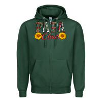 Sports Green papa claus Zipper Hoodie - AdoDesignShop