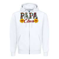 White papa claus Zipper Hoodie - AdoDesignShop