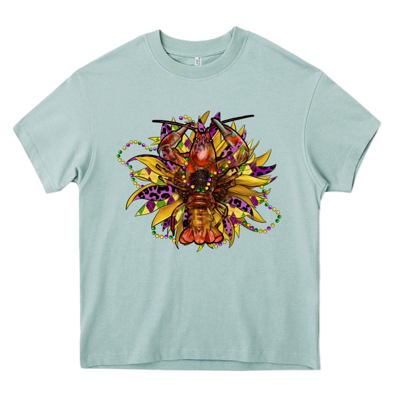 Mardi Gras Sunflower Heavy Core Tee by CowGirlArtShop | Teevron