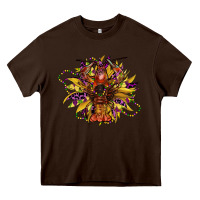 Chocolate Brown mardi gras sunflower Heavy Core Tee - CowGirlArtShop