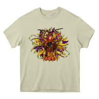 Mossy mardi gras sunflower Heavy Core Tee - CowGirlArtShop