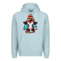 Blue Mist baby calf arrowhead Premium Hoodie - Jasminsmagicworld