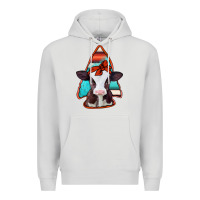 Dove Grey baby calf arrowhead Premium Hoodie - Jasminsmagicworld