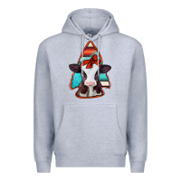 Heather Grey baby calf arrowhead Premium Hoodie - Jasminsmagicworld