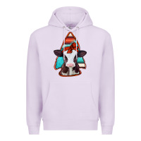 Lilac baby calf arrowhead Premium Hoodie - Jasminsmagicworld