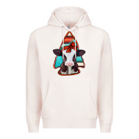 Pale Pink baby calf arrowhead Premium Hoodie - Jasminsmagicworld