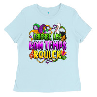 Baby Blue laissez les bon temps rouler olivia Ladies Tee - OliviaCreatesArt