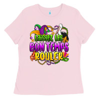 Bubblegum Pink laissez les bon temps rouler olivia Ladies Tee - OliviaCreatesArt