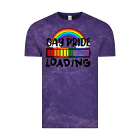 Cloud Purple Gay pride loading Vintage Tee - FaDigitalArtStudio