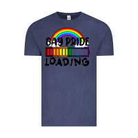 Vintage Denim Gay pride loading Vintage Tee - FaDigitalArtStudio