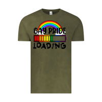 Vintage Olive Gay pride loading Vintage Tee - FaDigitalArtStudio