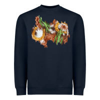 Navy horseshoe cowhide cactus patch Heavyweight Sweatshirt - AdoDesignShop