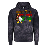 Cloud Black Bloody Type Christmas Tree Vintage Hoodie - FaDigitalArtStudio