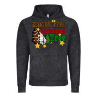 Vintage Black Bloody Type Christmas Tree Vintage Hoodie - FaDigitalArtStudio