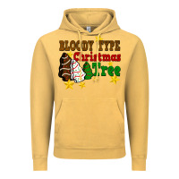 Vintage Mustard Bloody Type Christmas Tree Vintage Hoodie - FaDigitalArtStudio