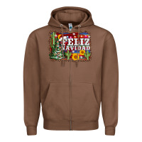 Chestnut feliz navidad Zipper Hoodie - AdoDesignShop