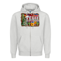 Dove Grey feliz navidad Zipper Hoodie - AdoDesignShop