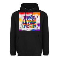Black more love less hate tumbler Heavyweight Hoodie - JahusDesignShop
