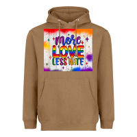 Toasted Coconut more love less hate tumbler Heavyweight Hoodie - JahusDesignShop