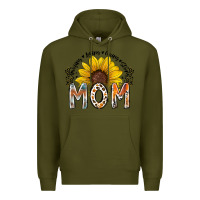 Army Green mom sunflower Premium Hoodie - RacoonDesign
