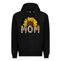 Black mom sunflower Premium Hoodie - RacoonDesign