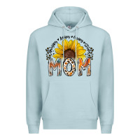 Blue Mist mom sunflower Premium Hoodie - RacoonDesign