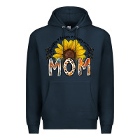Navy mom sunflower Premium Hoodie - RacoonDesign